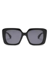 Mango Square Sunglasses In Black