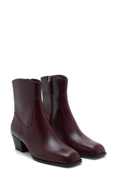 MANGO MANGO SQUARE TOE ANKLE BOOTIE