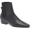 Mango Square Toe Bootie In Black
