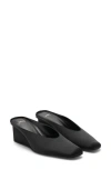 Mango Square Toe Wedge Shoe In Black