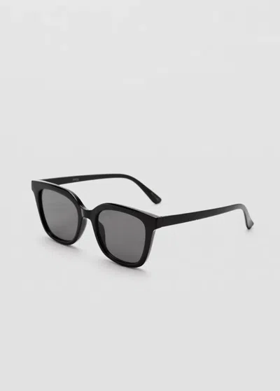 Mango Squared Frame Sunglasses In Black