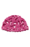 Mango Star Design Crochet Hat In Pink