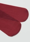 Mango Stocking-type Sock Burgundy