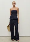 Mango Straight-fit Belt Jeans Open Blue In Blue