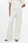 Mango Straight Fit Cotton Blend Pants In Multi