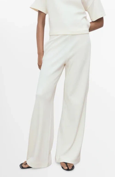 Mango Straight Fit Cotton Blend Pants In Multi