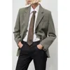Mango Straight Fit One-button Suit Blazer In Gray