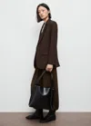 Mango Straight-fit Suit Jacket Chocolate In Brown