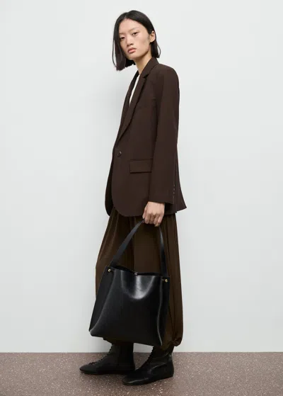 Mango Straight-fit Suit Jacket Chocolate In Brown