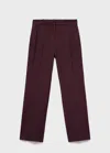 Mango Straight-fit Suit Trousers Burgundy