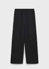Mango Straight Knitted Trousers Black In Black