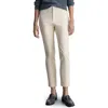 Mango Straight Leg Ankle Pants In Ecru