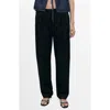 Mango Straight Leg Cotton Pants In Multi