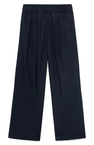 Mango Straight Leg Crop Pants In Neutral