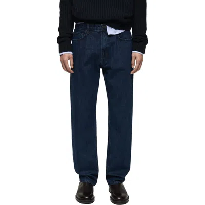 Mango Straight Leg Jeans In Open Blue