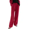 Mango Mid-rise Lyocell Pants In Red