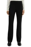 Mango Straight Leg Slouchy Tailored Pants In Black