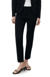 Mango Straight Leg Pants In Black