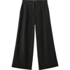 Mango Straight Leg Pants In Black