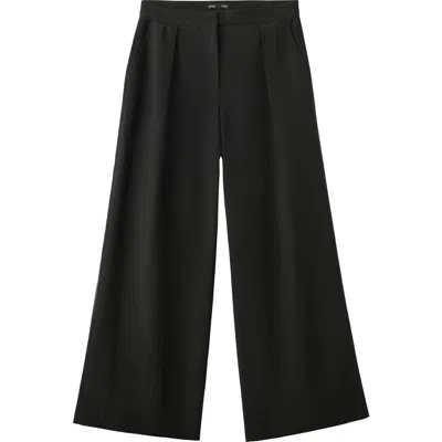 Mango Straight Leg Pants In Black