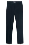 Mango Straight Leg Pants In Blue
