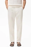 Mango Straight Leg Pants In White
