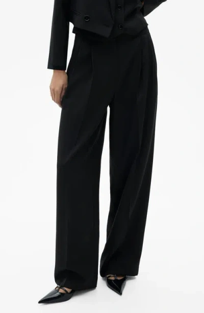 MANGO MANGO STRAIGHT LEG SUIT PANTS