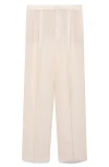 Mango Straight Leg Suit Pants In White