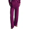 Mango Straight Leg Suit Trousers In Purple