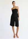 Mango Sansa Tailored Bermuda Short Co-ord In Black