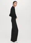 Mango Straight Legging With Studs In Black