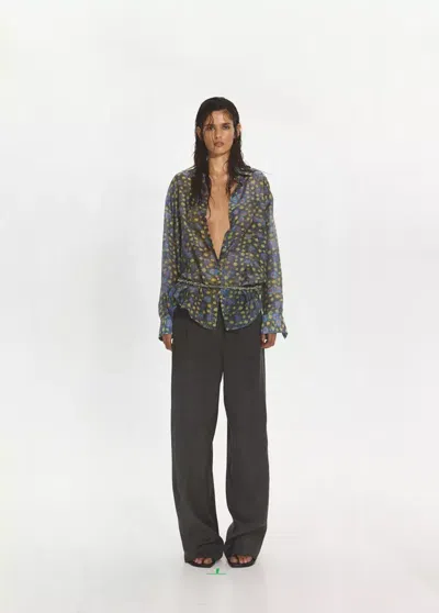 Mango Straight Suit Pants With Stitching Details In Black
