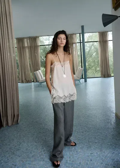 Mango Straight-fit Linen-blend Suit Pants In Black