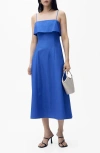 Mango Women's Flared Cotton Dress In Blue