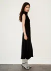 Mango Strappy Heeled Sandals Black In Black