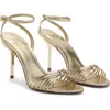 Mango Strappy Sandal In Animal Print