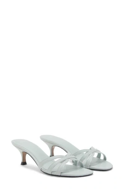 Mango Strappy Sandal In Blue