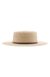 Mango Straw Sun Hat In Brown