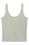 Mango Stretch Cotton Tank In Gray