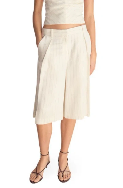 Mango Stripe Bermuda Shorts
