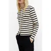 Mango Stripe Cardigan