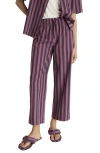 Mango Stripe Cotton Pajama Pants