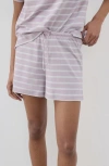 Mango Stripe Cotton Pajama Shorts In Multi