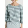 Mango Stripe Cotton T-shirt In Green