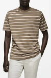 MANGO MANGO STRIPE COTTON T-SHIRT