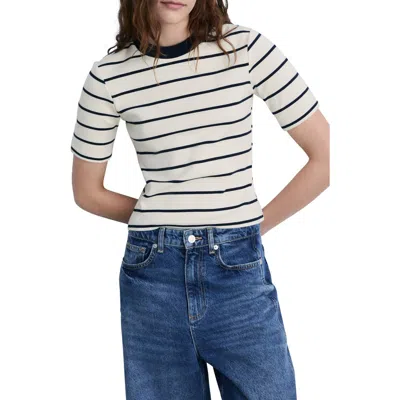 Mango Stripe Cotton T-shirt In Pattern
