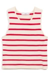 Mango Stripe Knit Crop Tank In Multi