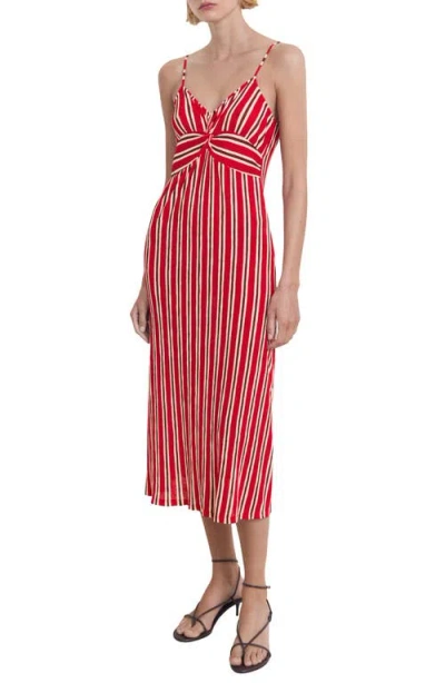 MANGO MANGO STRIPE MAXI DRESS