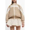 MANGO MANGO STRIPE PADDED OVERSIZE BOMBER JACKET