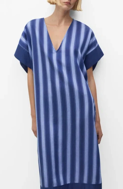 MANGO MANGO STRIPE PAJAMA CAFTAN